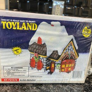 Wee Crafts Christmas Village Santas Toyland Ready To Paint
